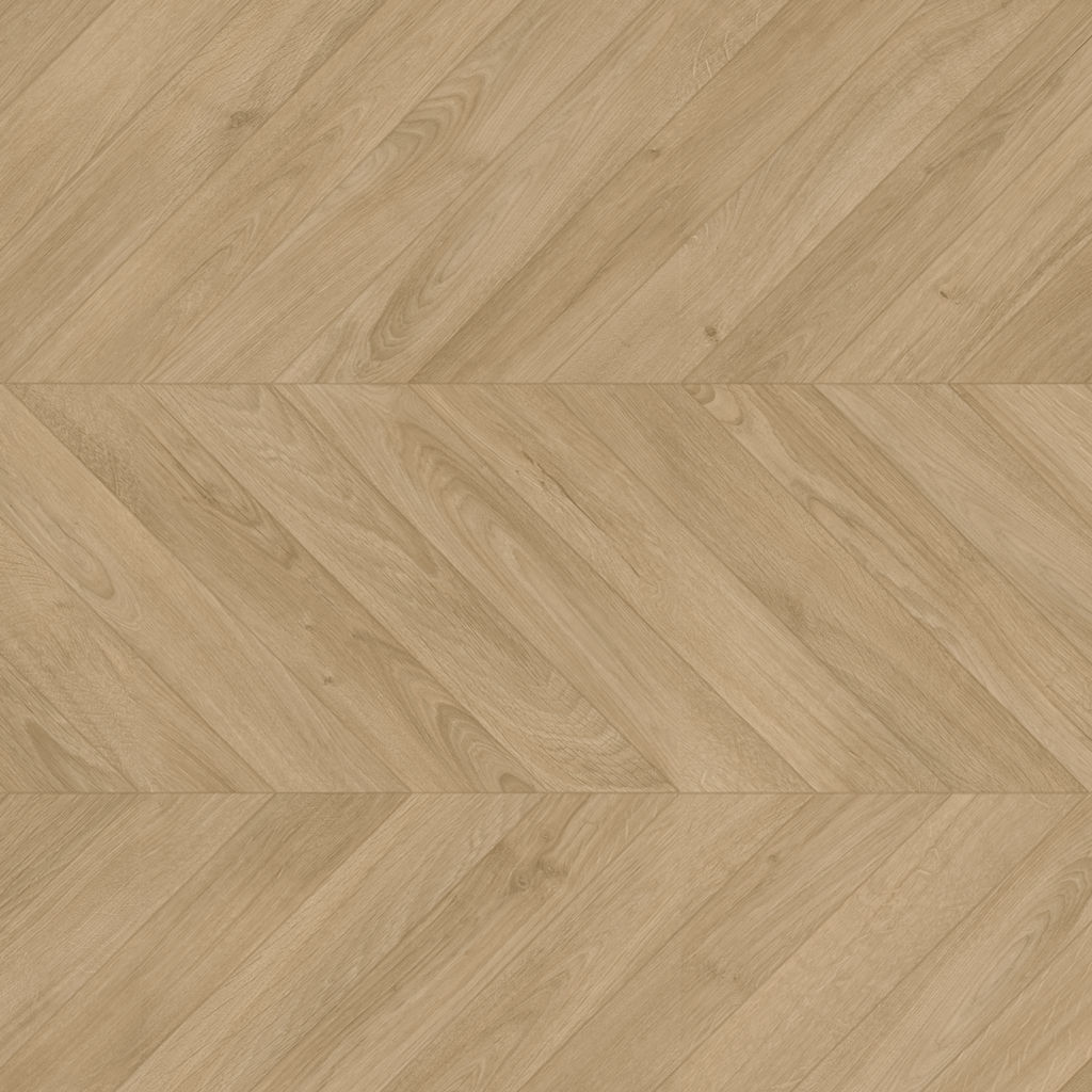 פרקט שברון Quick-Step Impressive Patterns IPA4160 בגוון עץ טבעי, עמיד במים, AC4, עם חיבור Uniclic.
